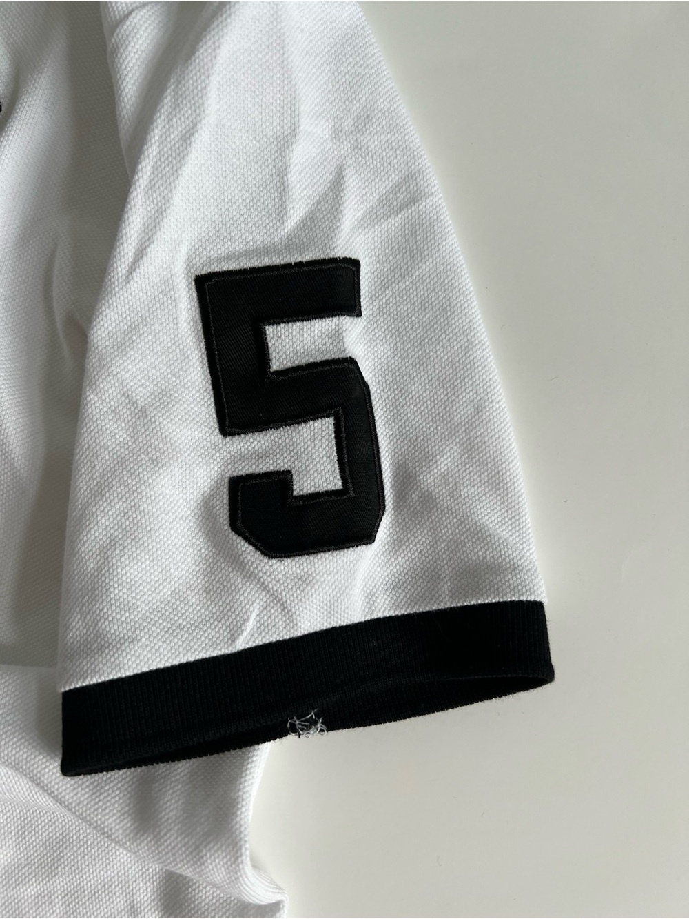 Ralph Lauren White Polo - Miami USA #5 - MEDIUM - Chief Keef Y2K Big Pony - Picture 6 of 9